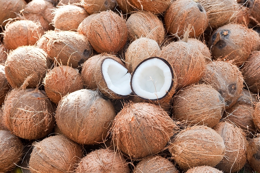 dry coconuts 